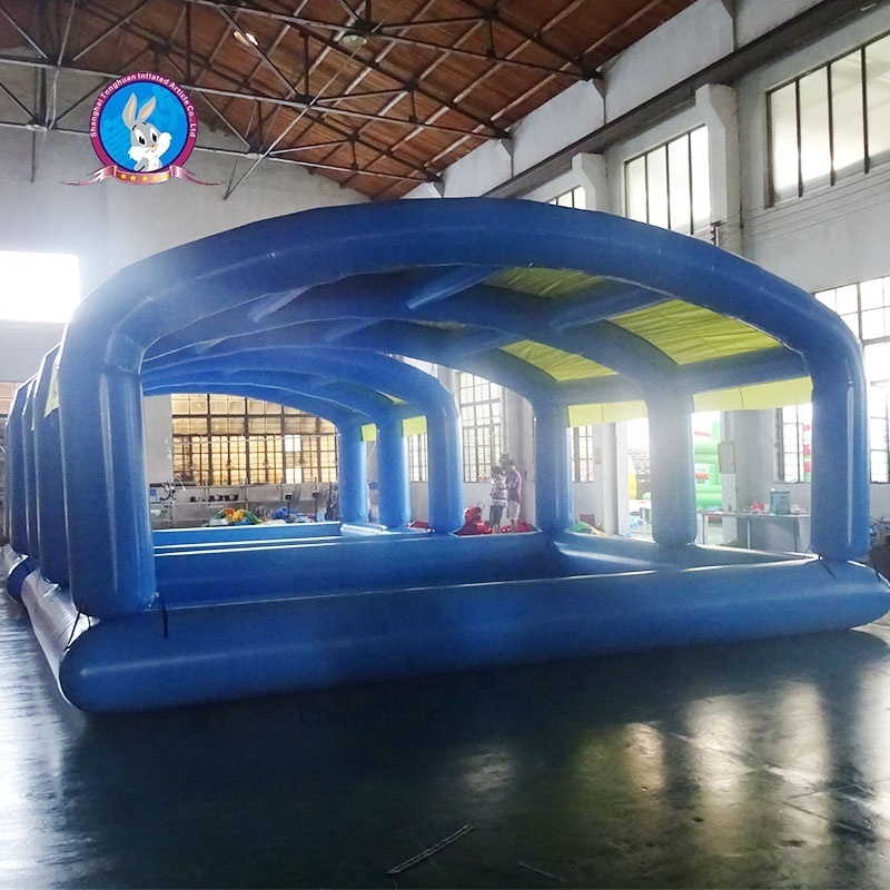 Attractive large inflatable swimming pool covers deep sea pool for kids