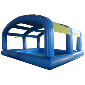 Attractive large inflatable swimming pool covers deep sea pool for kids