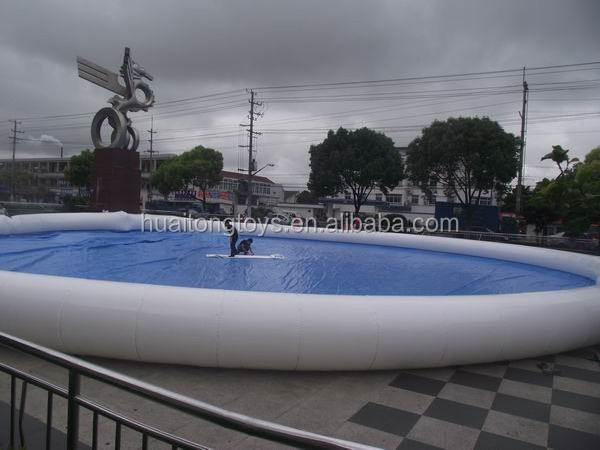 Custom large inflatable swimming pool manufacture inflatable pool for rental