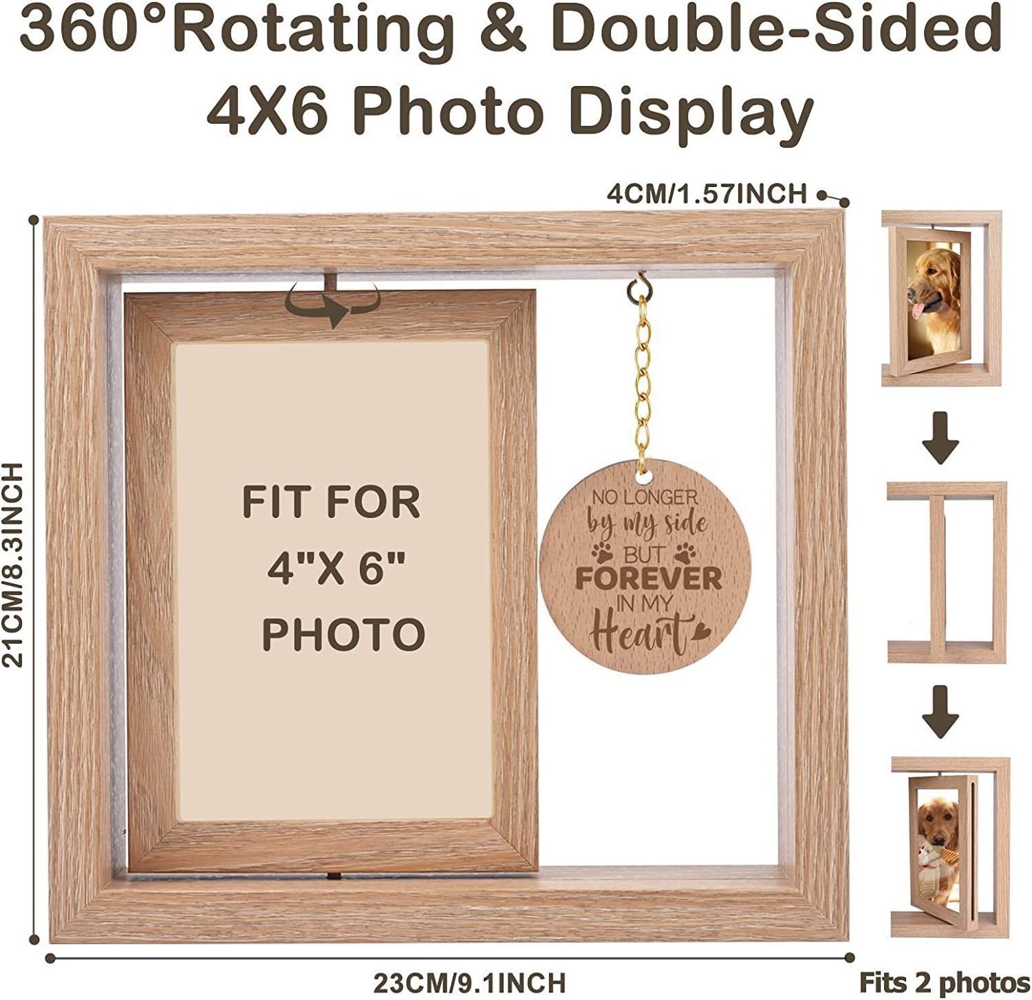 2024 Custom wood 3CM 5CM deep 4x6 shadow box photo frame Wall Art 3D photo frame