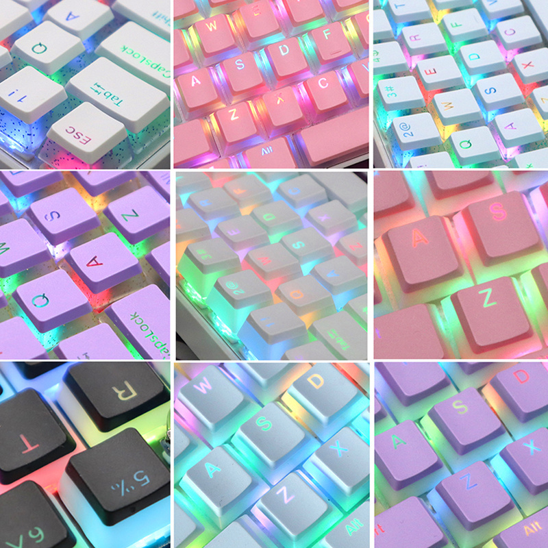 Sublimation 108 Keys Customized Service Colorful Mechanical Custom Keyboard Keycaps