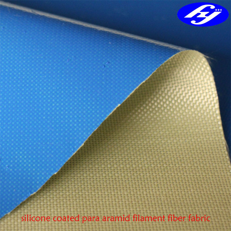 powdered aluminium/aluminium foil/silicone coated para aramid Kevlar fabric