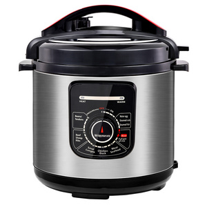 Cooking Time Presetting Stainless Steel 5L 6L Mechanical Electric Pressure Cooker