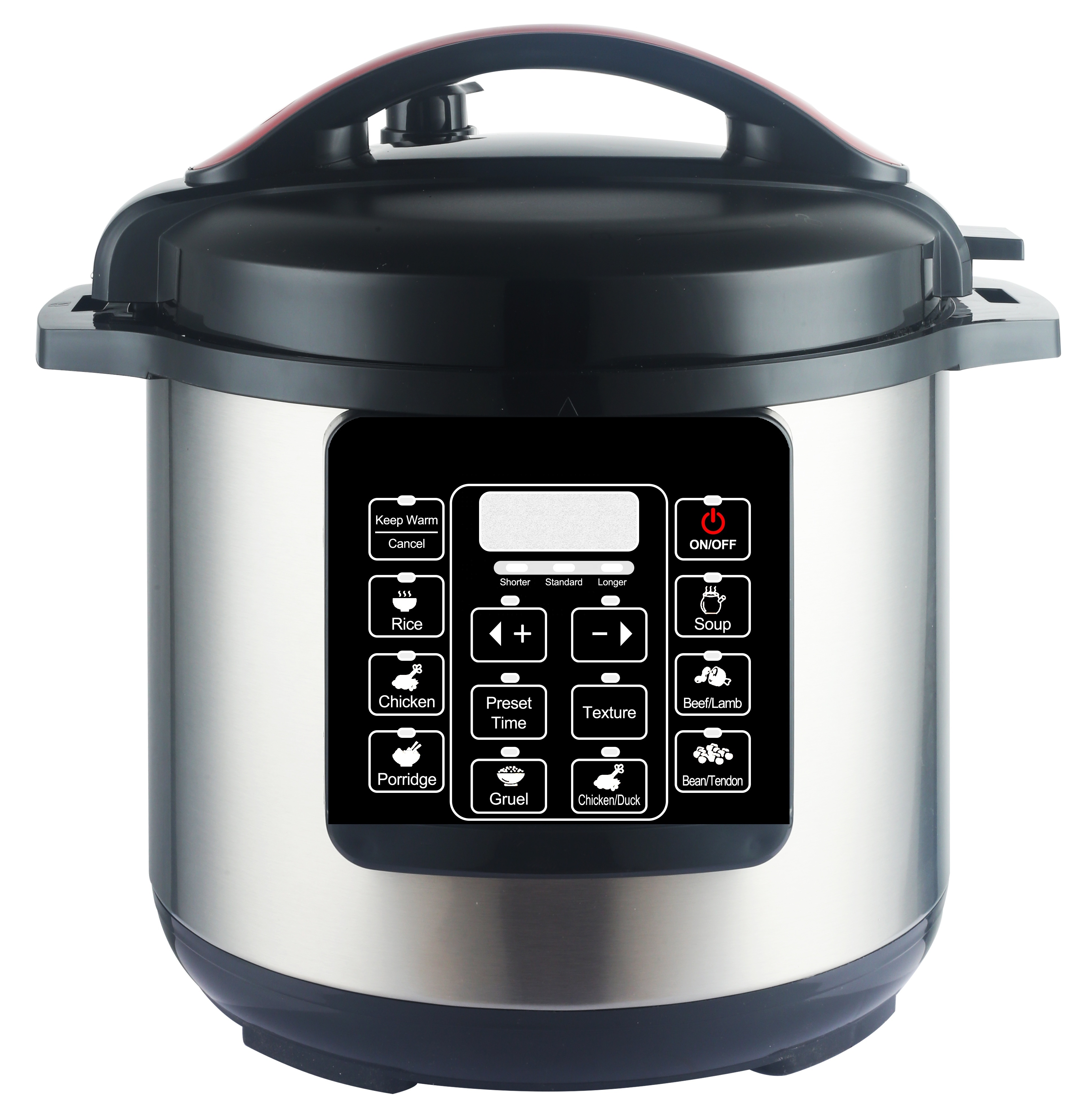 Cooking Time Presetting Stainless Steel 5L 6L Mechanical Electric Pressure Cooker