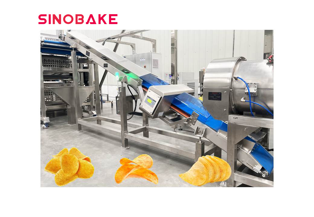 SINOBAKE Industrial Fried potato chips Making Machine Potato Chips Production Line Price Pringles potato chips making machine