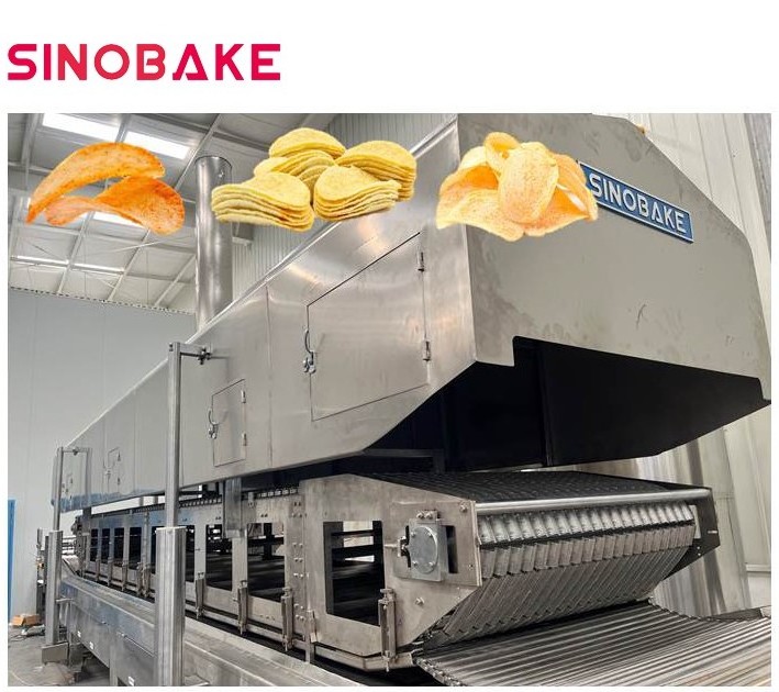 SINOBAKE Industrial Fried potato chips Making Machine Potato Chips Production Line Price Pringles potato chips making machine