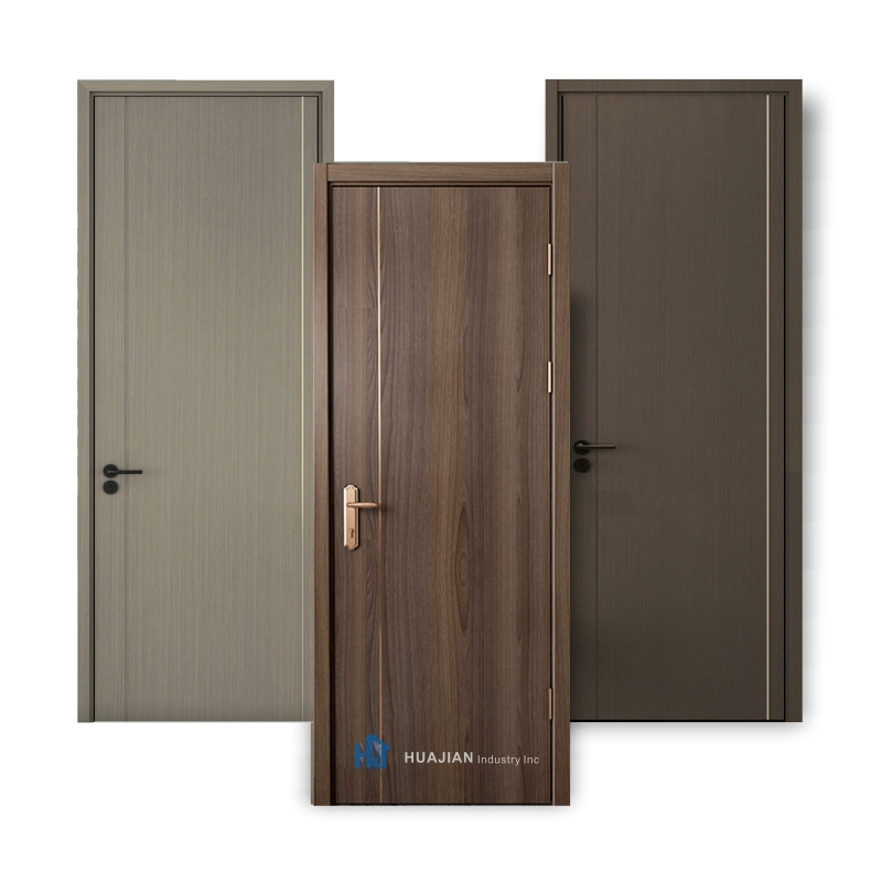 MDF DOOR Modern design Wooden Interior door Free painted PVC DOOR