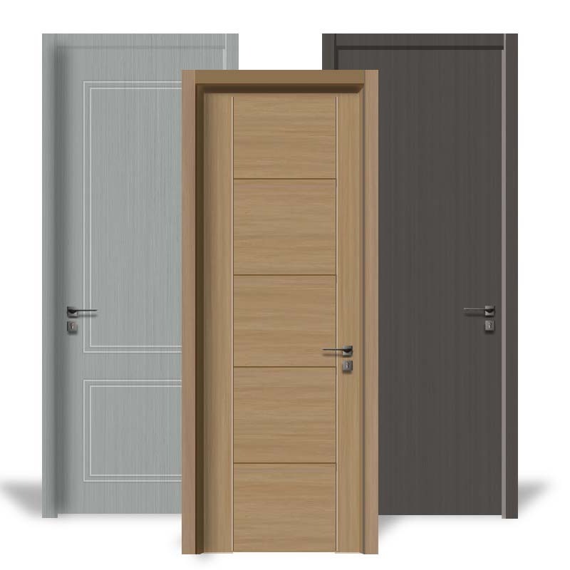 Modern Waterproof Internal Bedroom WPC Interior Doors Skin Door