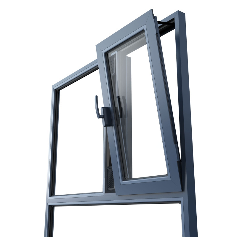 High-quality rotating tilt aluminum window double-glazed high-altitude soundproof window door