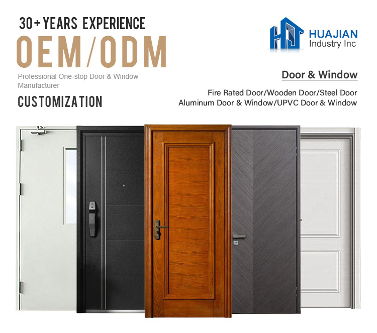 MDF PVC Modern Design Wooden Interior Doors Free Painted Wooden Doors For House