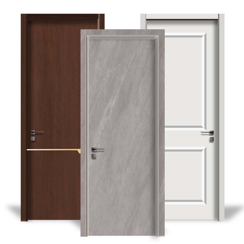 Modern Waterproof Internal Bedroom WPC Interior Doors Skin Door