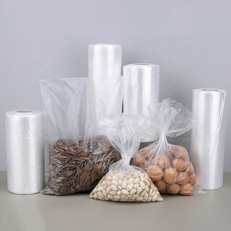 food grade micro perforated plastic roll bag for vegetable shopping