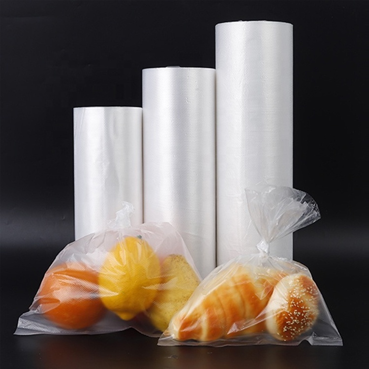 food grade micro perforated plastic roll bag for vegetable shopping