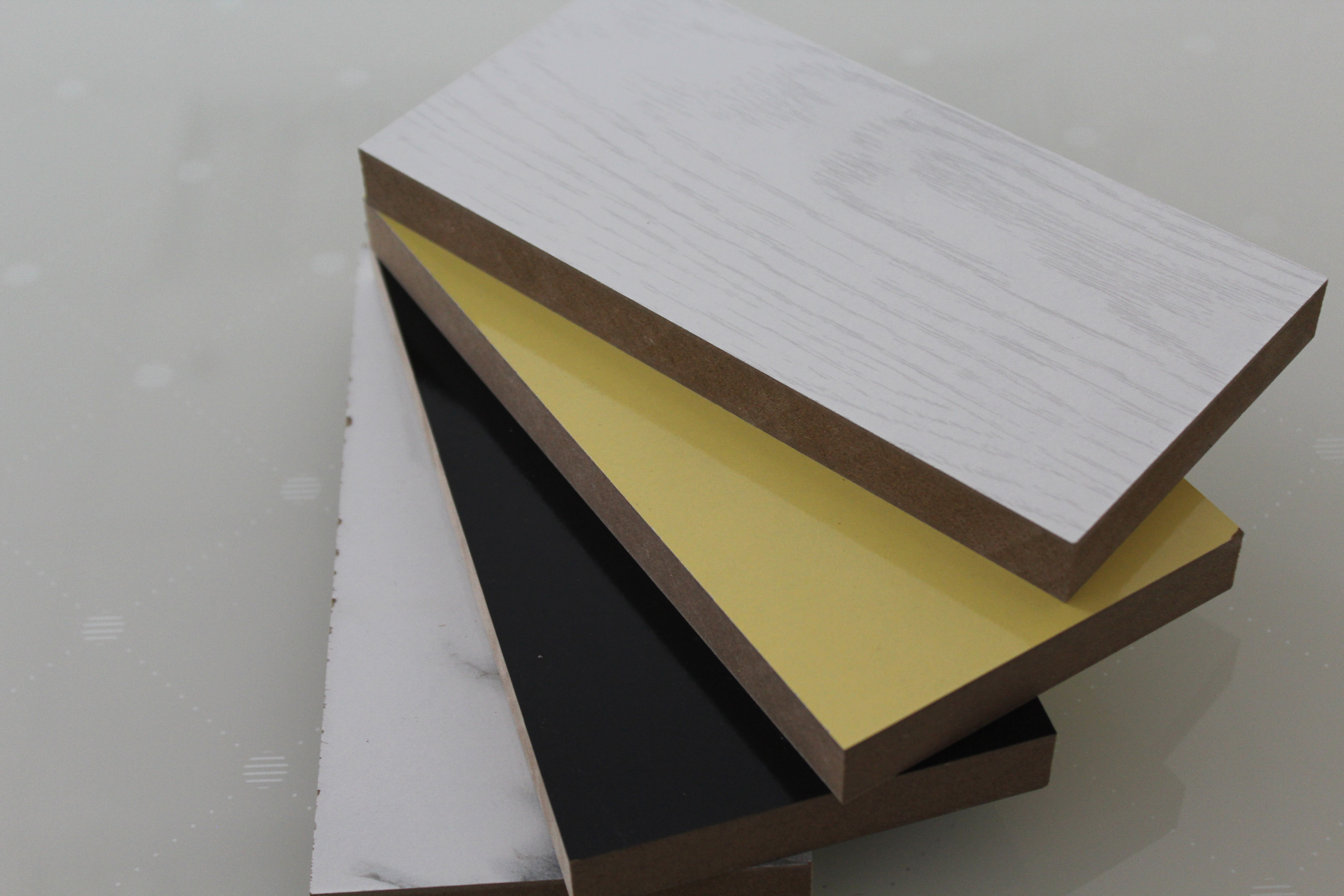 high density melamine paper faced MDF / HDF  plain  board for furniture