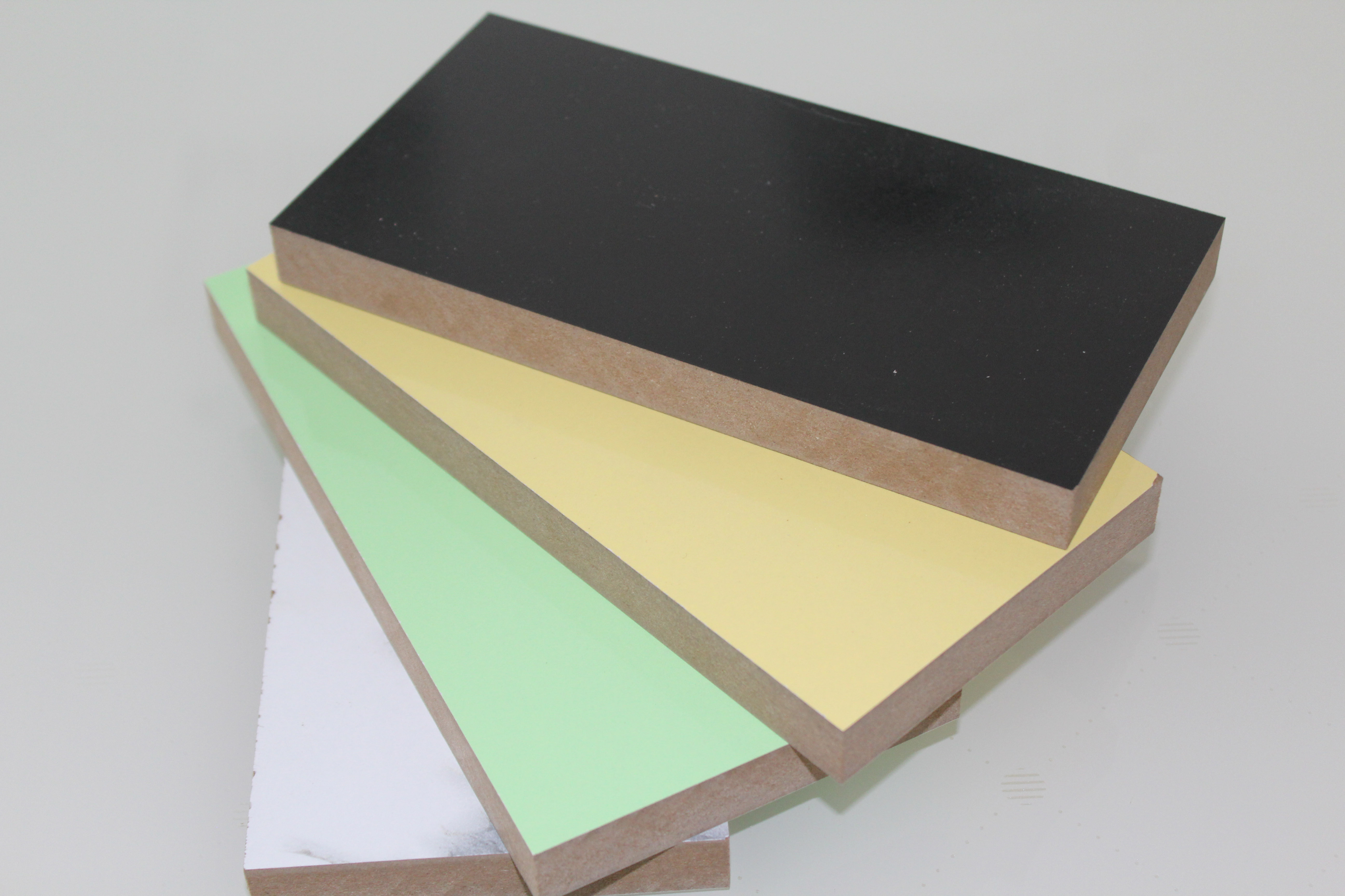 high density melamine paper faced MDF / HDF  plain  board for furniture