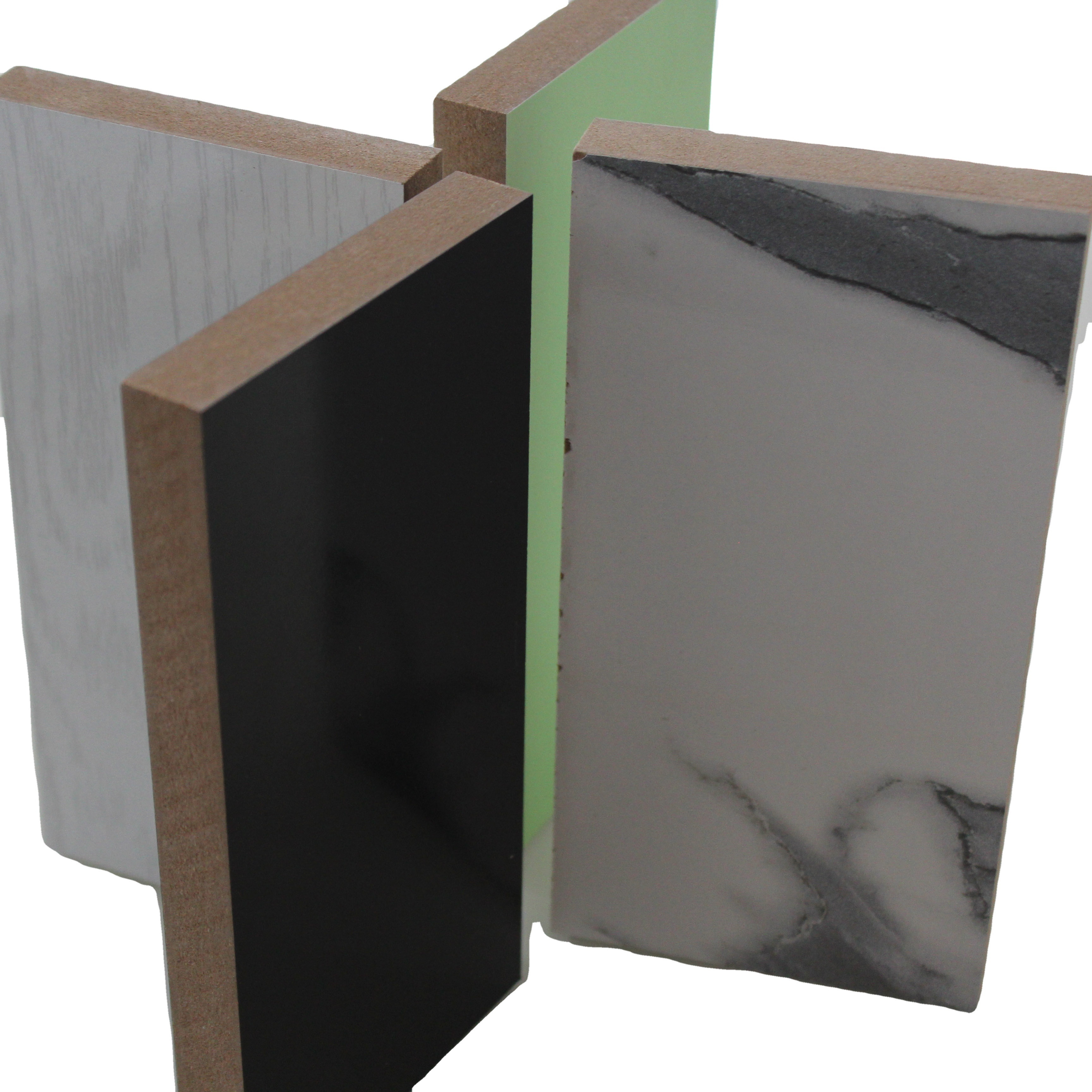 high density melamine paper faced MDF / HDF  plain  board for furniture