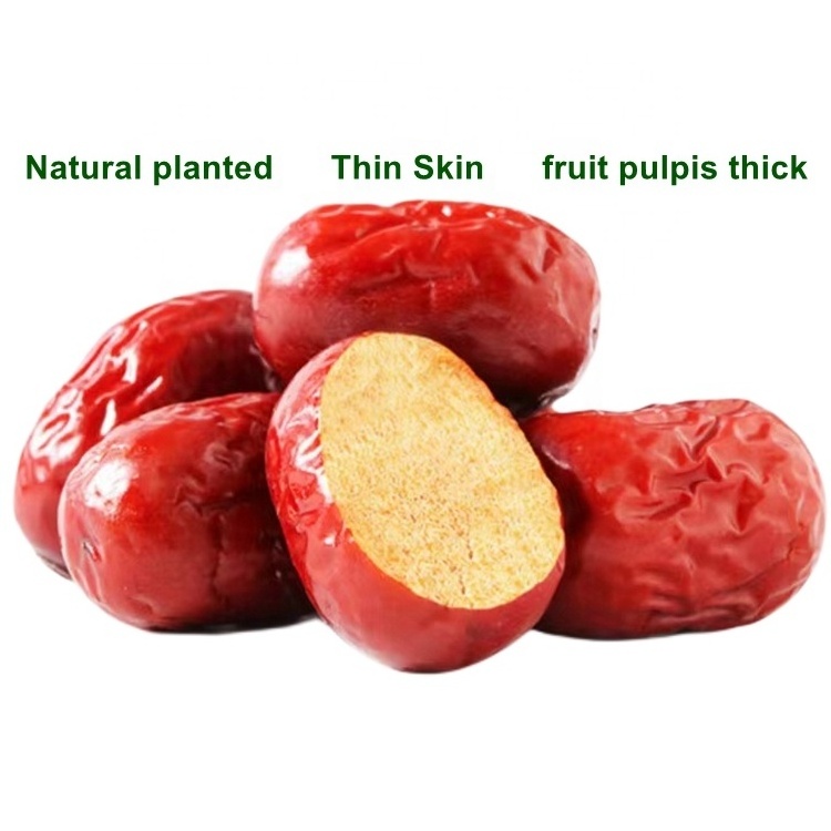 Chinese sweet organic dried seedless red dates rich nutrition xinjiang Jujube freeze dried dates