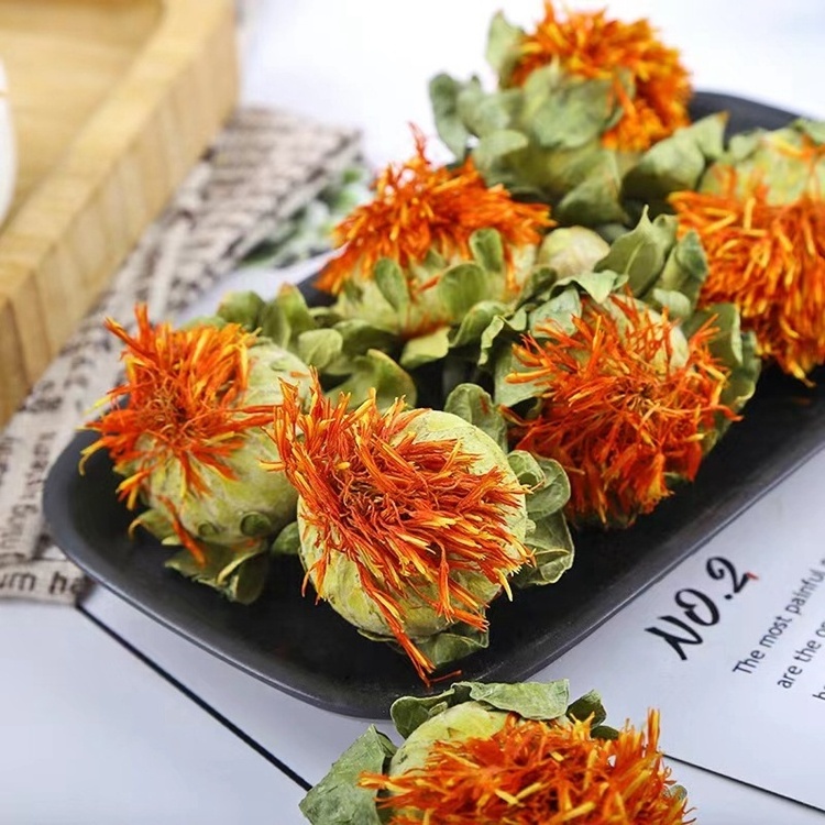 Wholesale hong hua cha healthy dried safflower tea red flowers safflower petals