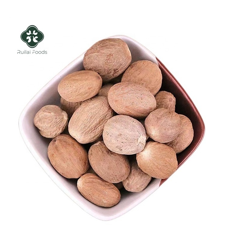 Natural raw pure Dried Rou Dou Kou spices herbs muscade organic Myristica fragrans seeds