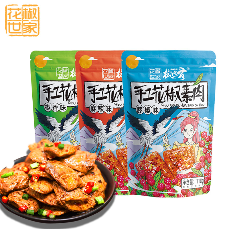 Factory supply food suppliers Vegan Meat Spicy Flavor Asian Bean Food exotic snacks Latiao healthy Korea/Japan/China snacks