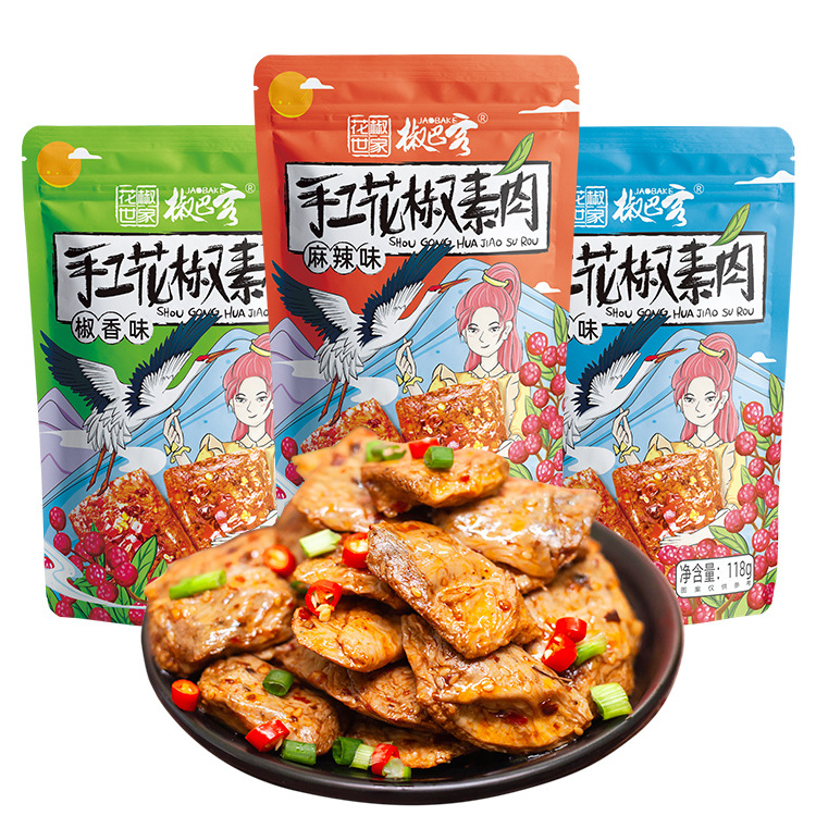 Spicy vegan meat hand-made Asia fries snacks bean food Delicious Chinese Feature Spicy Vegan Snack Fast Food Latiao in Bag