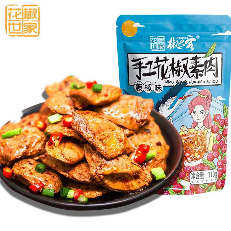 Spicy vegan meat hand-made Asia fries snacks bean food Delicious Chinese Feature Spicy Vegan Snack Fast Food Latiao in Bag