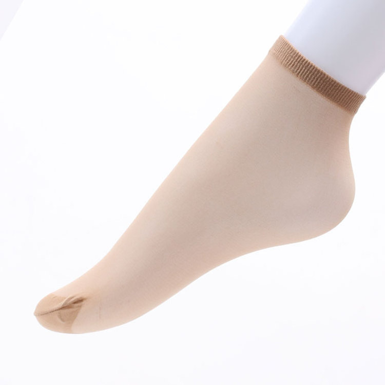 Wholesale Oem Factory Disposable One Time Use Socks Chinlon Polyester Socks For Shoes Trying Box-Packed