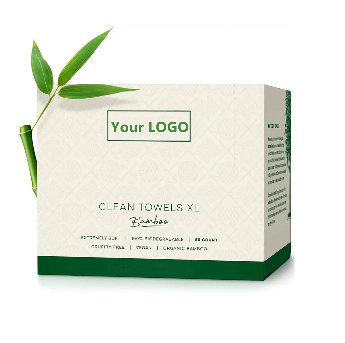 Clean towel xl 50 counts washcloths dry biodegradable facial wipes clean skin club clean towels xl disposable towel