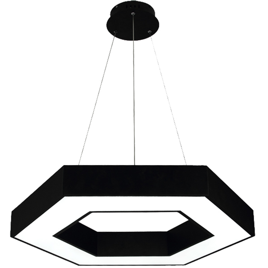 ceiling light led office pendant lamp indoor Circular office light Black and white ceiling lamp Office strip lamp Hexagonal