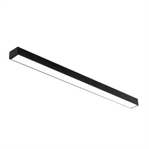 High Quality Commercial Indoor Lighting Flush Mount Black Ceiling Pendant LED Linear Light Fixture