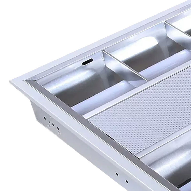 Office lighting 2ft length T5 4x18W grille louver light built-in lamp fixture house high efficiency includes fluorescent T5 tube