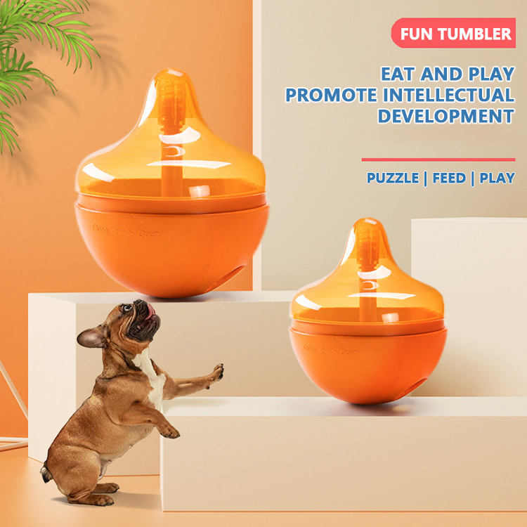 custom Rubber educational shaker leaky feeder chew toy training supplies food dog slow feeder bowls