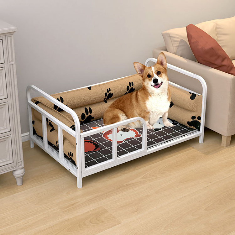 Double-layer moisture-proof  large  sofa pet bed for dogs and cats with storage rack