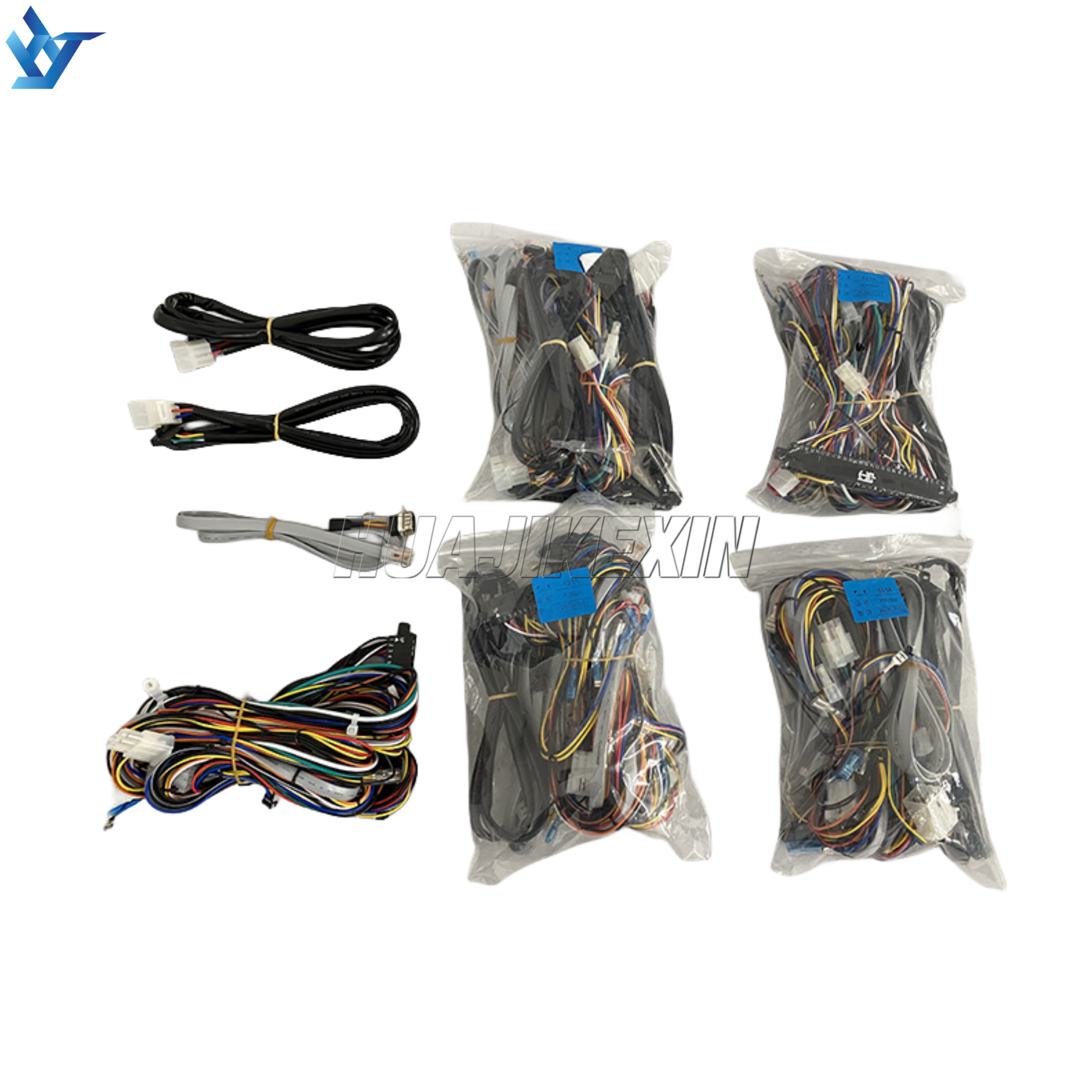 HJKX 28 Pin Pot O Gold Harness Metal Panel Keyboard Fox 340 s Game Board Kit Harness POG Wiring Harness Kit