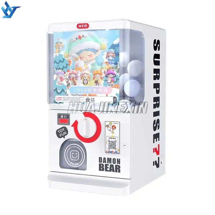 Wholesale Hot Sale Coin Token Operated Mini Doll Machine Gashapon Capsule Toys Vending Machine