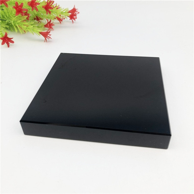 China Factory 3mm 4mm 5mm Good Quality Tempered Black Tinted Glass for Bathroom Decoration