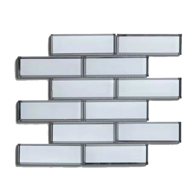 Decorative Art Beveled Glass Mosaic Irregular Tile Design for Mirrors Good Price