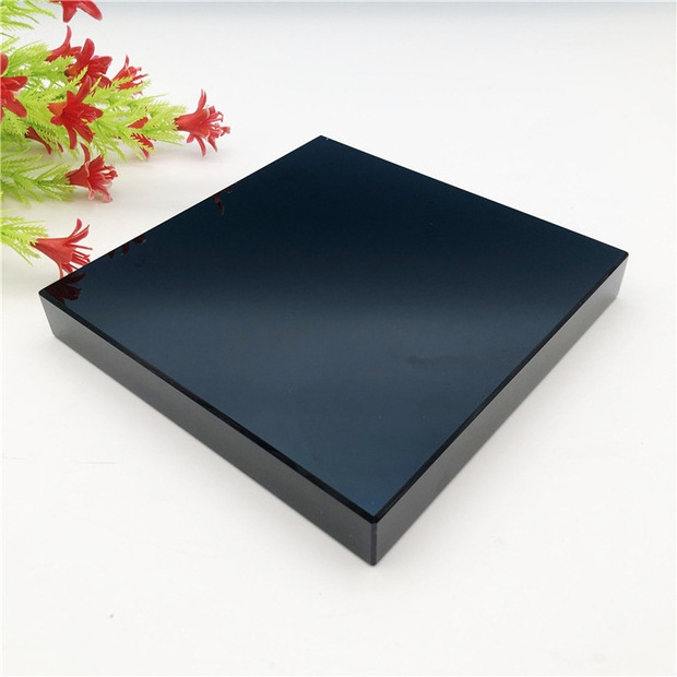 China Factory 3mm 4mm 5mm Good Quality Tempered Black Tinted Glass for Bathroom Decoration