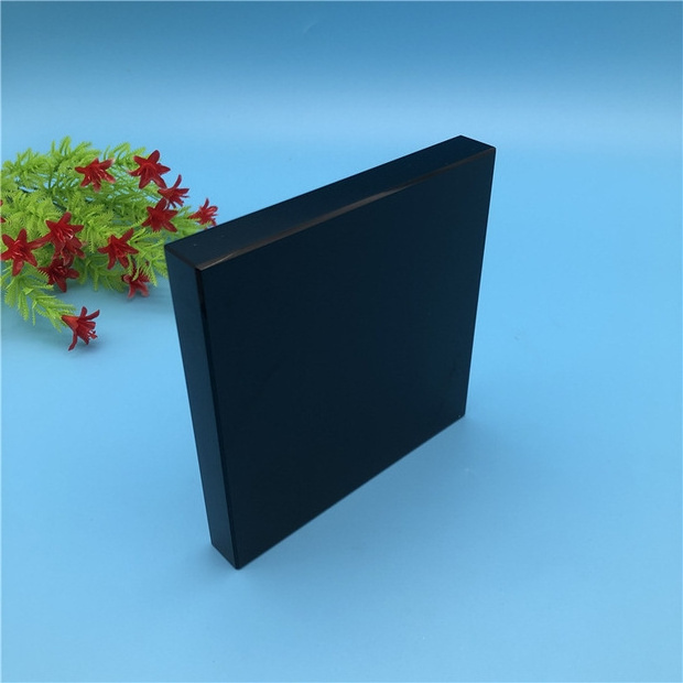 China Factory 3mm 4mm 5mm Good Quality Tempered Black Tinted Glass for Bathroom Decoration