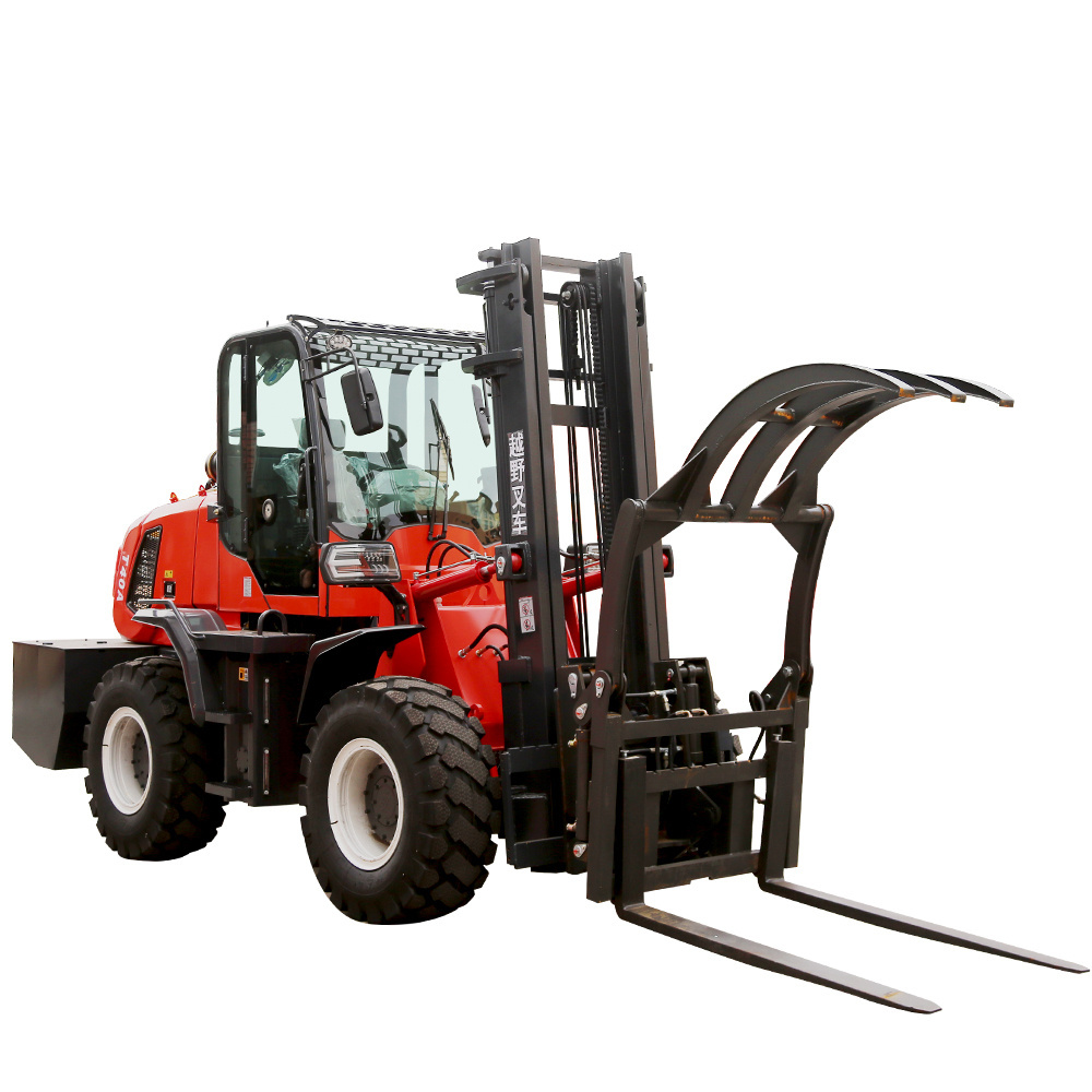 Multipurpose Cross 4WD Country Mud 1.5Ton 3Ton 3.5T 4Ton 5Ton 6Ton All Rough Terrain Diesel Off Road Forklifts