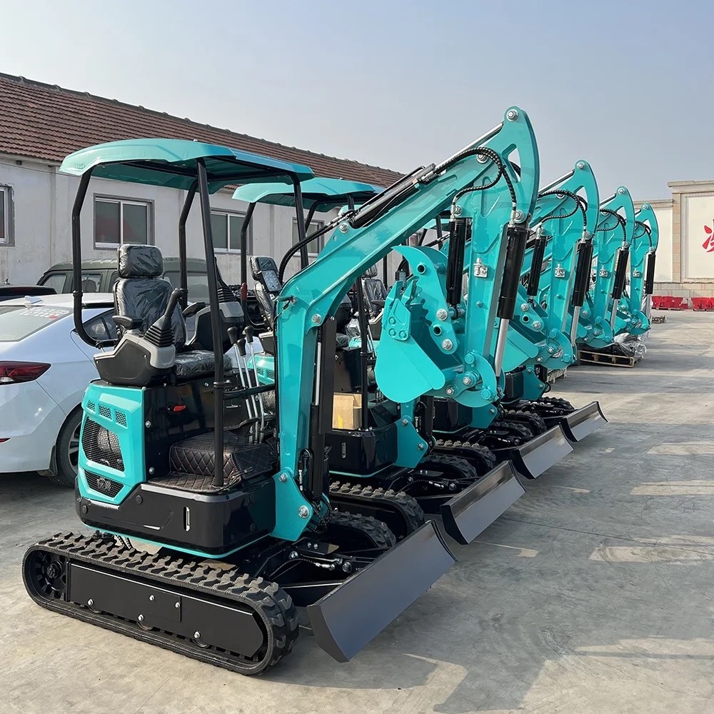 Chinese New Mini Crawler Digger Excavator Machine Minibagger Farm CE Epa Engine 1 2 2.5 3.5 Ton Excavator