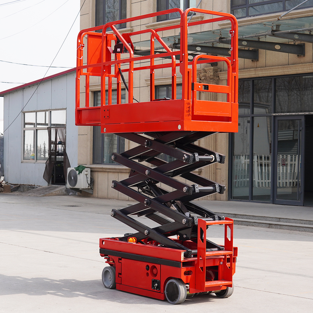 aerial work platform 500-1000kg self propelled hydraulic scissor lift platform table 8m 12m 10m electric scissor lift truck