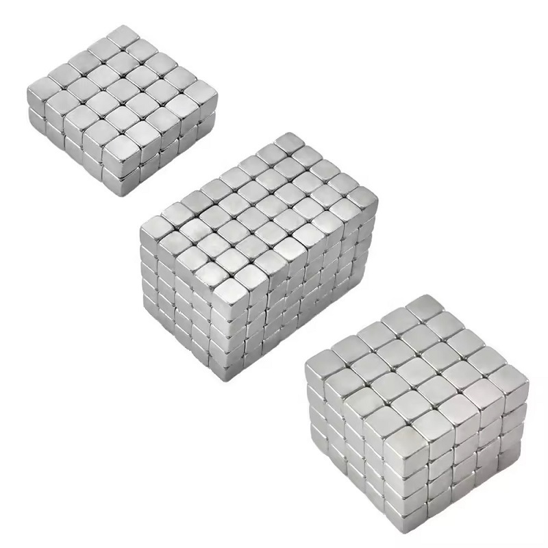 Magnet Manufacturer Strong Permanent Silver Magnet Cubes 10*10*10mm 5*5*5mm Small N52 Square Block Magnet