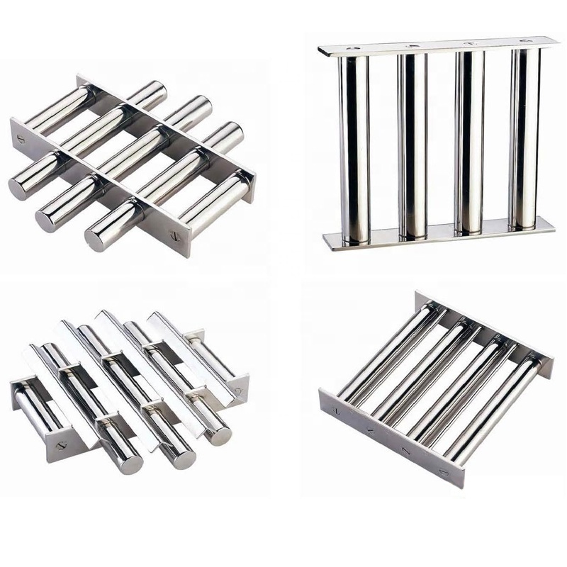 Customized High Gauss strong magnet NdFeb Nine Bars Magnet Filter/Hopper Magnet for Injection Moulding Machine Hoppers