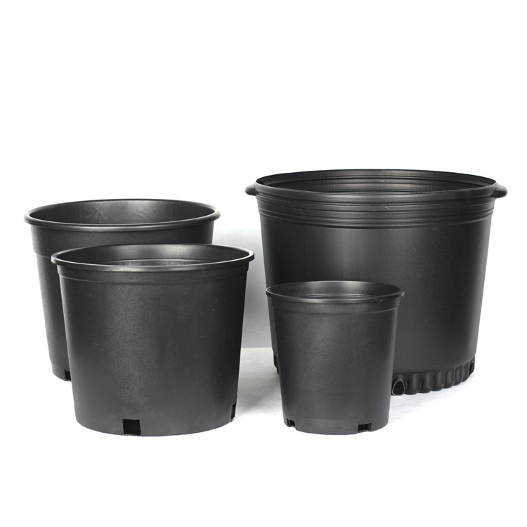 1 2 3 4 5 7 10 15 20 25 Gallon Pot Cheap Greenhouse Nursery Garden Black Plastic Container Planter Plant Flower Pot