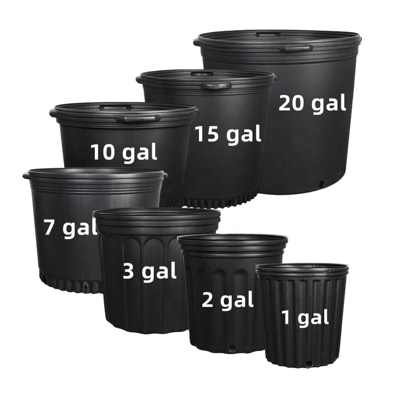 Wholesale Hot Sell Durable Black 10 Gallon Pots Nursery Plant Pot Garden Planting Container