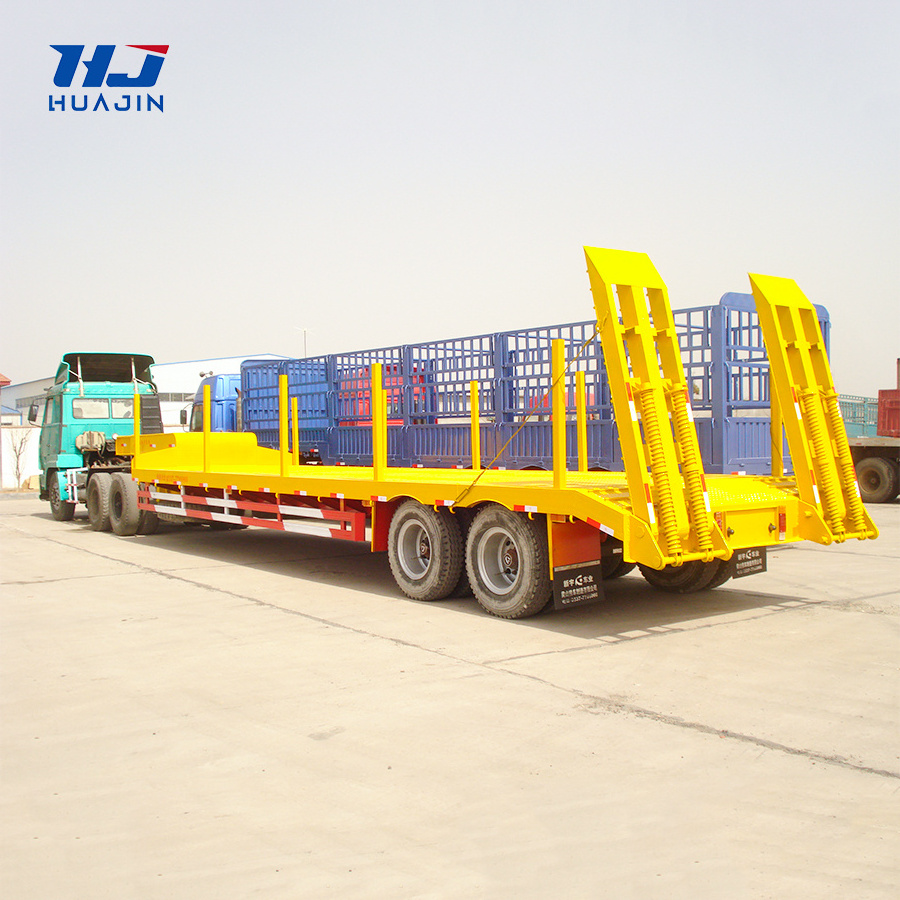 Low Bed Loader Exceptional Service Container Carrier Chassis Trailer Skeleton Semi Trailer