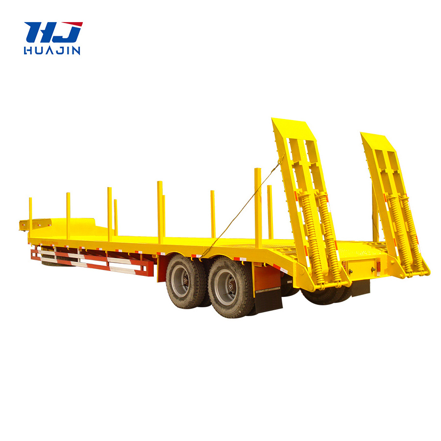 Low Bed Loader Exceptional Service Container Carrier Chassis Trailer Skeleton Semi Trailer