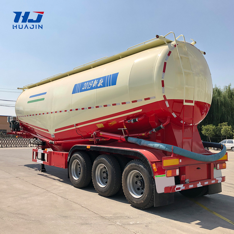 China Factory New Bulk Cement Tank Truck Trailer 40ton 50ton 60tons Steel Cement Bulker Tanker Semi Trailer