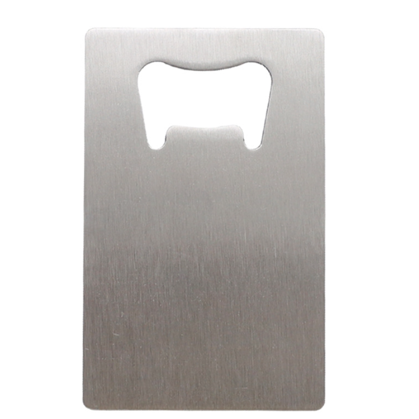 HUAJU INDUSTRIAL Stainless Steel Square Credit Card Shaped Size Blank Bottle Opener Bar Accessories Beer Opener